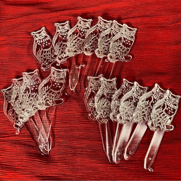 Acrylic Wise Owl Suncatchers 16 Unpainted Clear Craft Projects - Picture 2 of 4